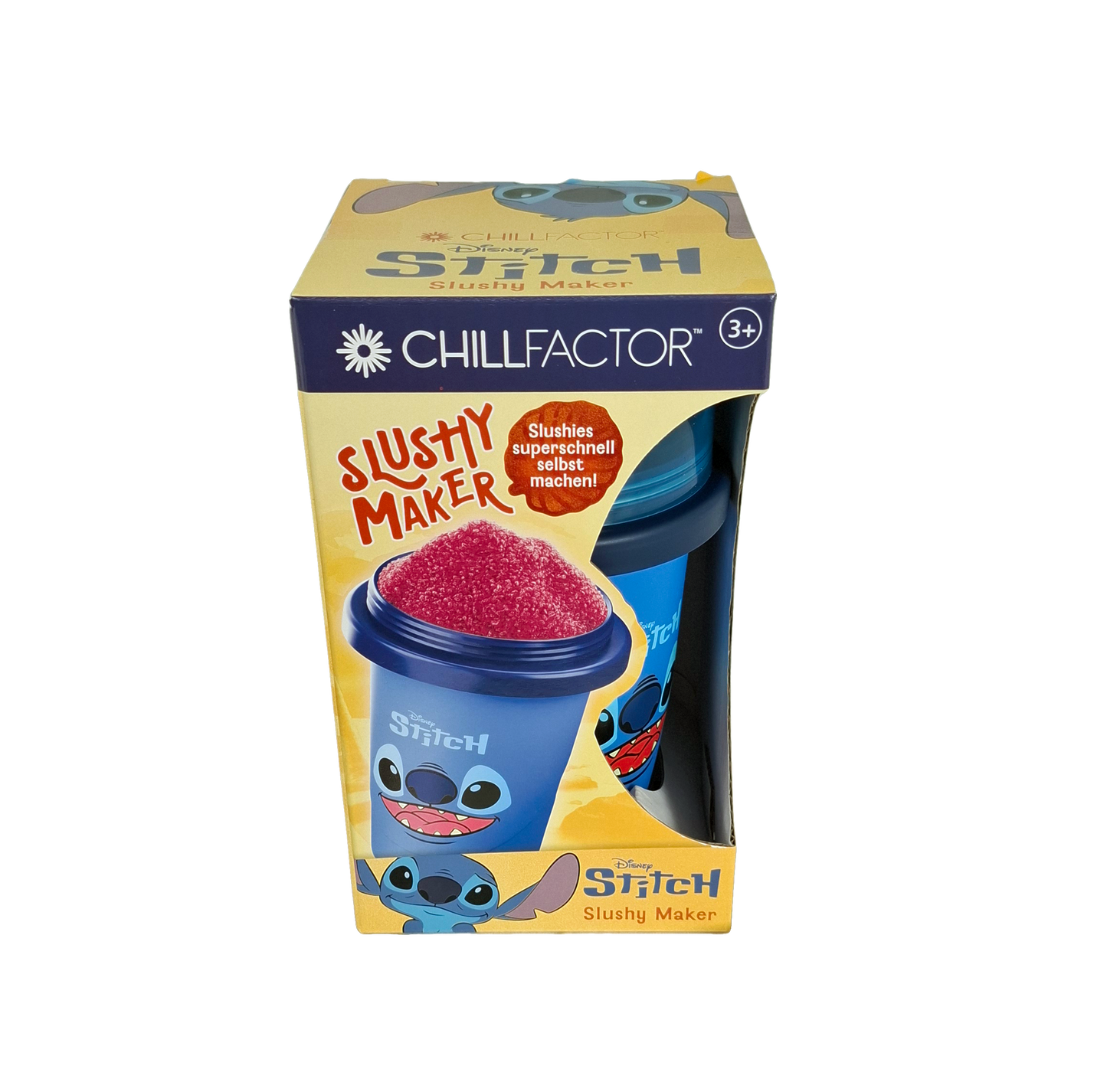 ChillFactor Disney Stitch Slushy Maker – Wiederverwendbarer Becher für hausgemachte Slushies, Blau