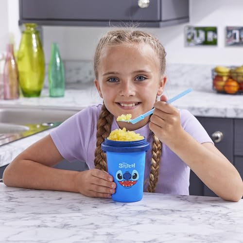 ChillFactor Disney Stitch Slushy Maker – Wiederverwendbarer Becher für hausgemachte Slushies, Blau