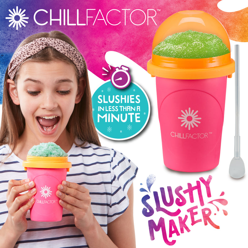 Chillfactor Slushy Maker NEON pink 2er Set